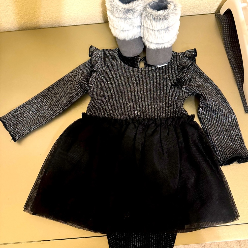 Very nice black glitter dress